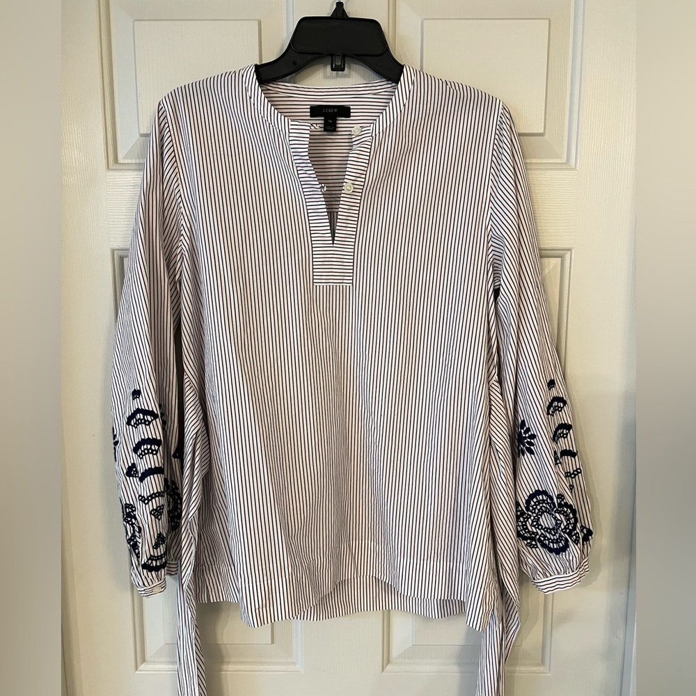 J. Crew striped shirt Blouse small tall